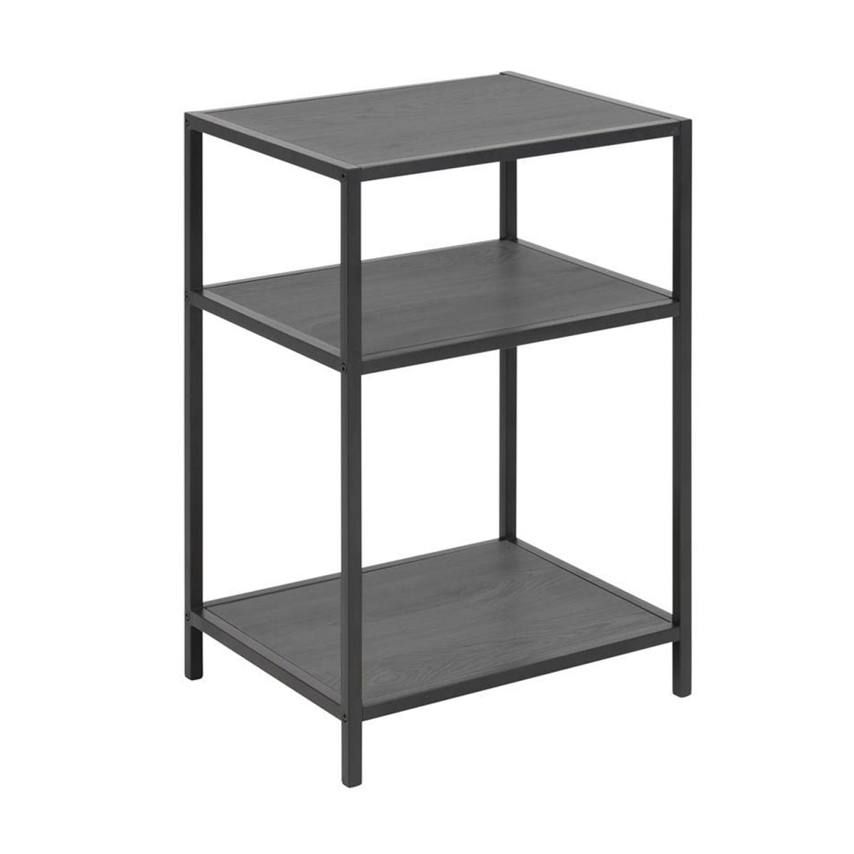 Coffee Table Aberystwyth | size: Length: 35cm, Width: 42cm, Height: 63cm | color: Black/Grey | image: 0 | variant: 1005048