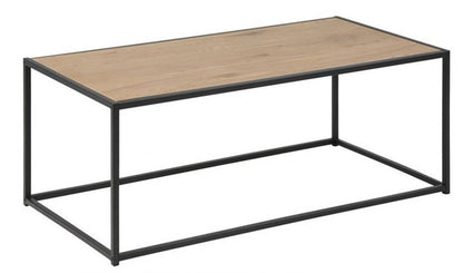 Coffee Table Aberystwyth | size: Length: 50cm, Width: 100cm, Height: 40cm | color: Black/Oak | image: 0 | variant: 1005375