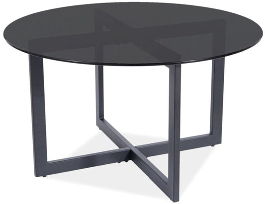 Coffee Table Almeria B | size: Length: 80cm, Width: 80cm, Height: 42cm, Diameter: 80cm | color: Black | image: 1 | variant: 1012103