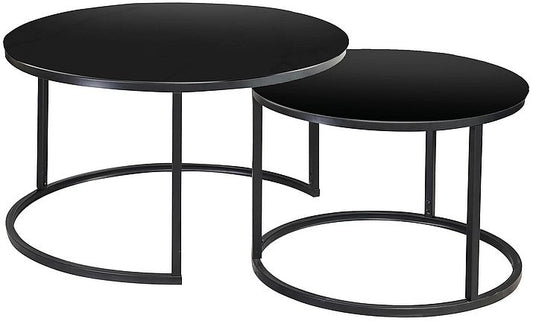 Coffee Table Atlanta D | size: Length: 80cm, Width: 80cm, Height: 45cm, Diameter: 80cm | color: Black | image: 0 | variant: 1012293
