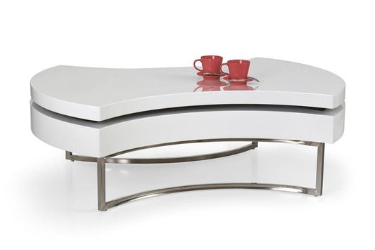 Coffee Table Aurea | size: Length: 80cm, Width: 115cm, Height: 38cm | color: White | image: 0 | variant: 1011169