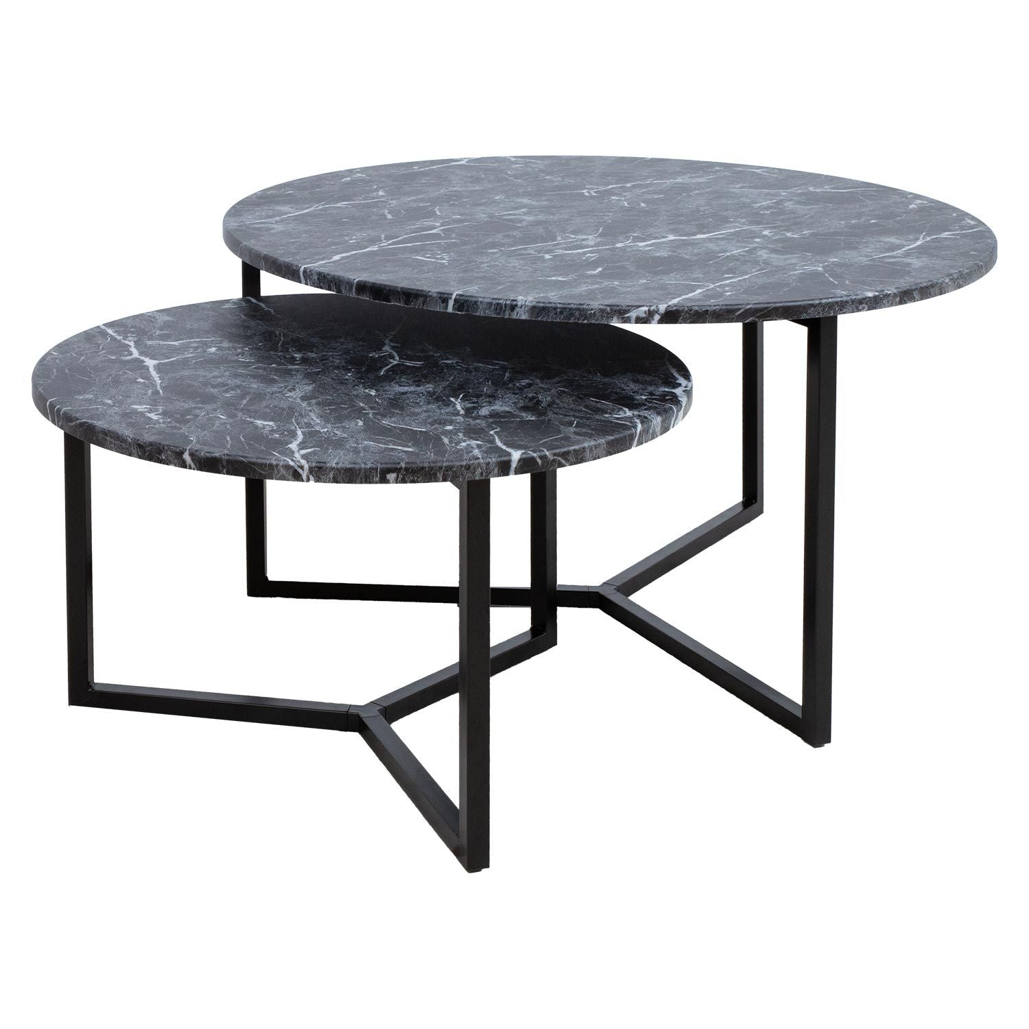 Coffee Table Basel | size: Length: 80cm, Width: 80cm, Height: 45cm, Diameter: 80cm | color: Gray | image: 1 | variant: 1001597