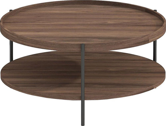 Coffee Table Cindy 1 | size: Length: 80cm, Width: 80cm, Height: 40cm, Diameter: 80cm | color: Brown | image: 1 | variant: 1006832