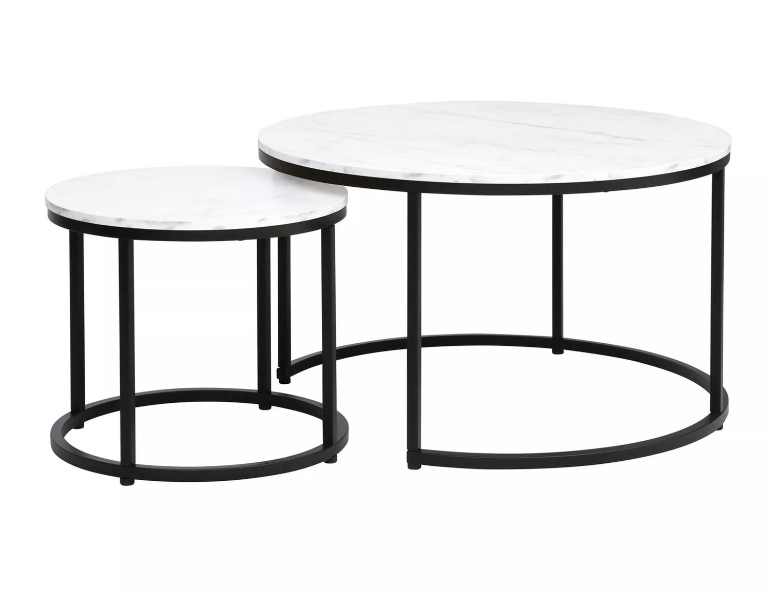 Coffee Table Dion | size: Length: 80cm, Width: 80cm, Height: 48cm, Diameter: 80cm | color: White | image: 1 | variant: 1006858