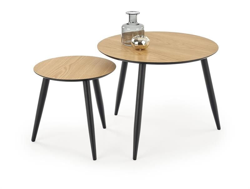 Coffee Table East Chongqing | size: Length: 60cm, Width: 60cm, Height: 48cm, Diameter: 60cm | color: Oak | image: 1 | variant: 1006726