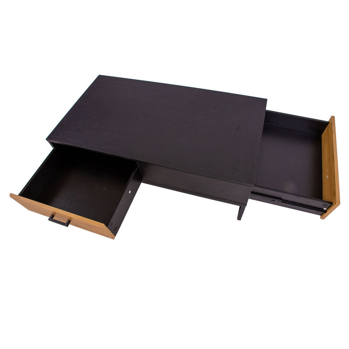 Coffee Table East Falmouth | size: Length: 60cm, Width: 110cm, Height: 40cm | color: Black | image: 3 | variant: 1005371