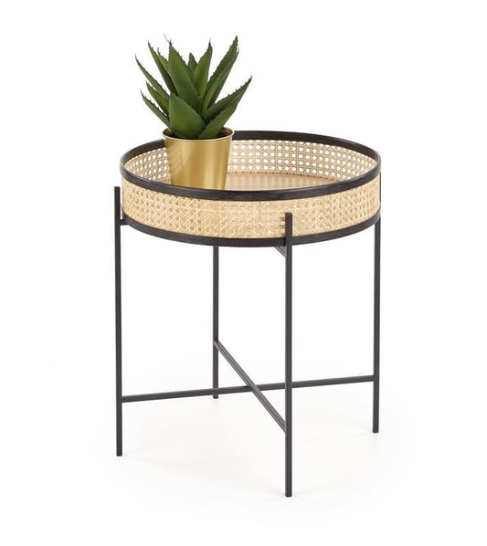 Coffee Table East Frankfurt | size: Length: 50cm, Width: 50cm, Height: 55cm, Diameter: 50cm | color: Natural | image: 1 | variant: 1006745