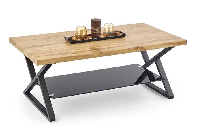 Coffee Table East Glasgow | size: Length: 60cm, Width: 110cm, Height: 45cm | color: Black | image: 1 | variant: 1006758