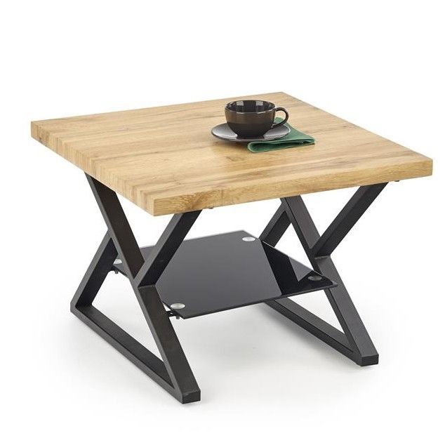 Coffee Table East Glasgow | size: Length: 60cm, Width: 60cm, Height: 45cm | color: Black | image: 1 | variant: 1006747