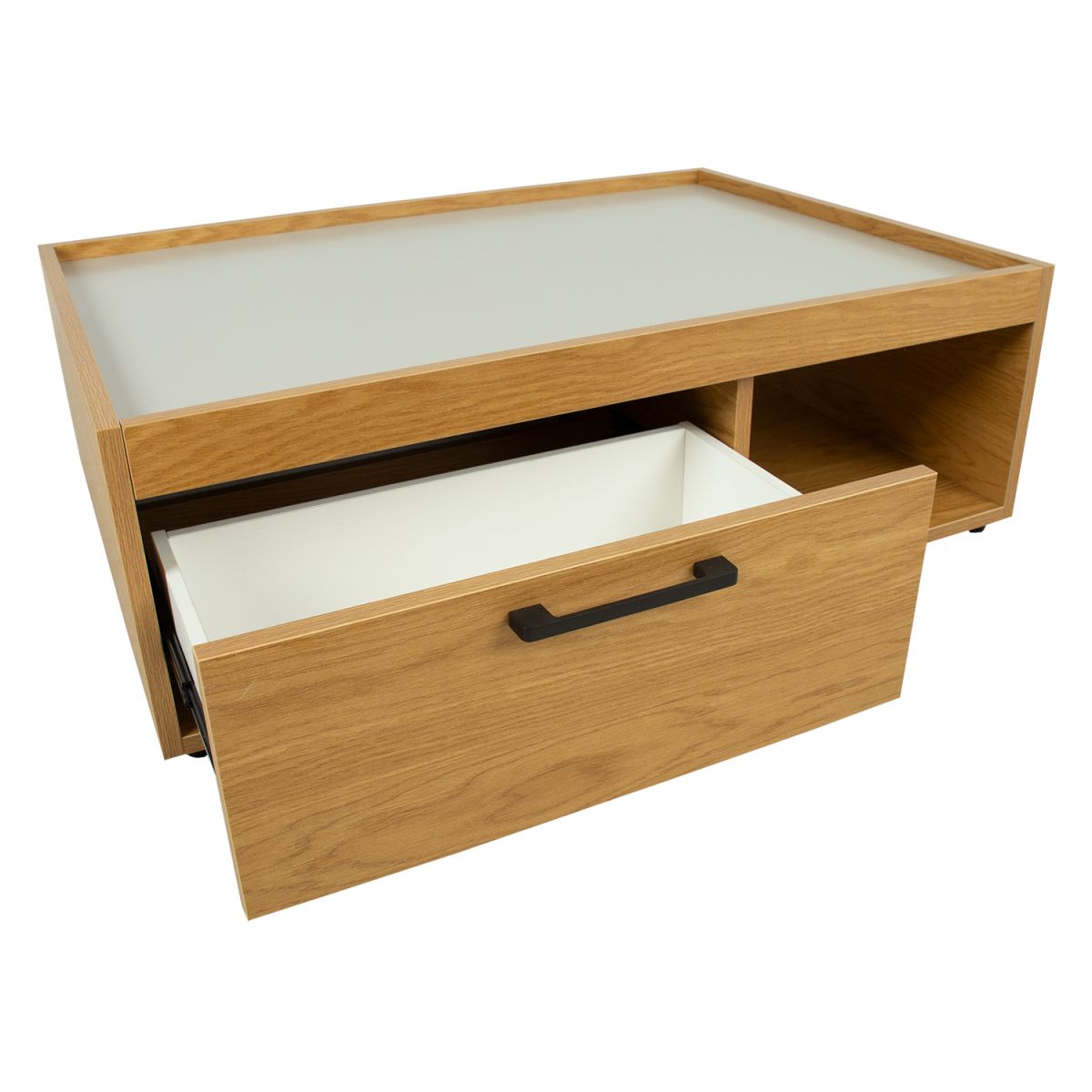 Coffee Table East Hastings | size: Length: 70cm, Width: 98cm, Height: 32cm | color: Oak | image: 4 | variant: 1005328