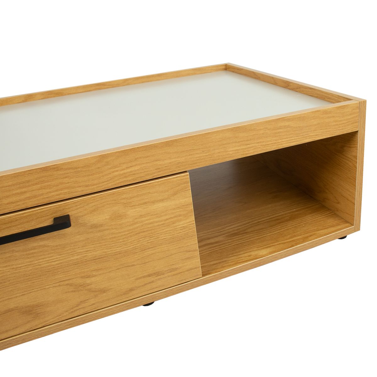 Coffee Table East Hastings | size: Length: 70cm, Width: 98cm, Height: 32cm | color: Oak | image: 5 | variant: 1005328