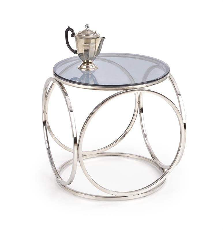 Coffee Table East Kolkata | size: Length: 50cm, Width: 50cm, Height: 55cm, Diameter: 50cm | color: Chrome | image: 1 | variant: 1006767