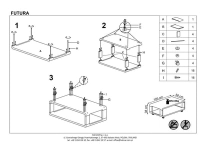 Coffee Table East Kyoto | size: Length: 58cm, Width: 105cm, Height: 38cm | color: White | image: 2 | variant: 1006769