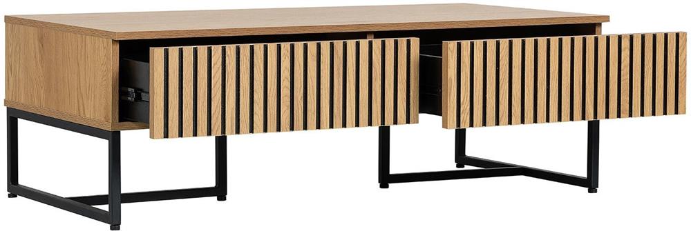 Coffee Table East Lille | size: Length: 60cm, Width: 120cm, Height: 40cm | color: Oak | image: 3 | variant: 1006321