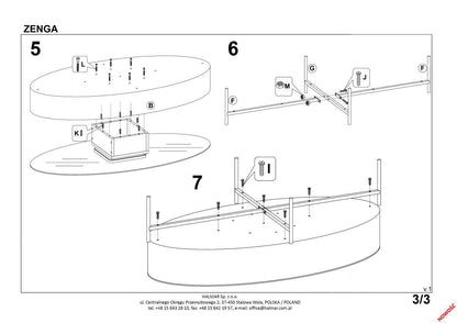 Coffee Table East Liverpool | size: Length: 60cm, Width: 120cm, Height: 37cm | color: Black/Oak | image: 4 | variant: 1006777