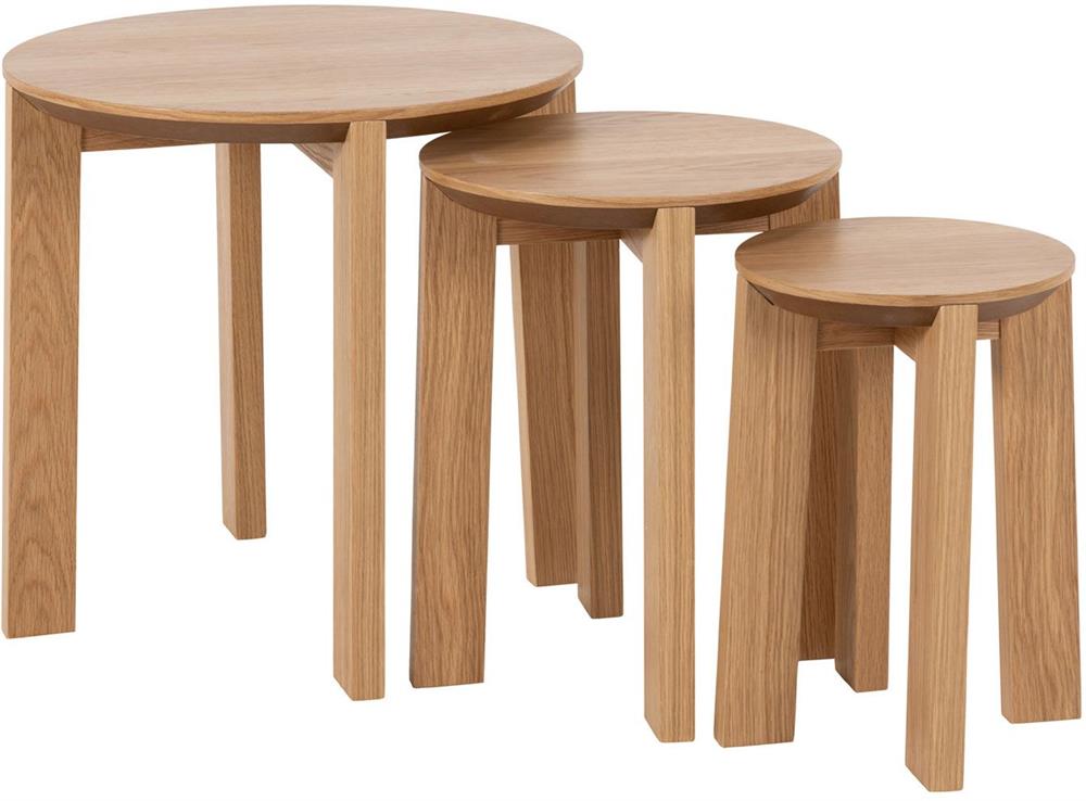 Coffee Table East Ogre | size: Length: 50cm, Width: 50cm, Height: 50cm, Diameter: 50cm | color: Oak | image: 2 | variant: 1005984