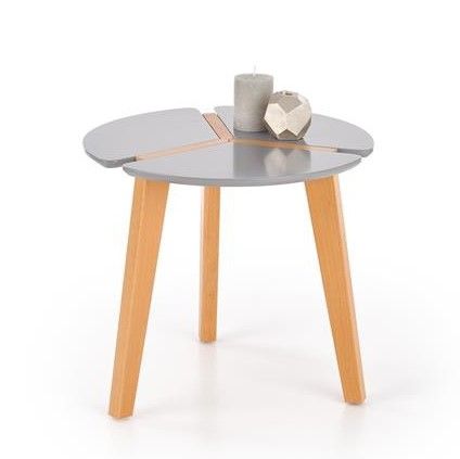 Coffee Table East Olbia | size: Length: 50cm, Width: 50cm, Height: 45cm, Diameter: 50cm | color: Gray | image: 1 | variant: 1006736