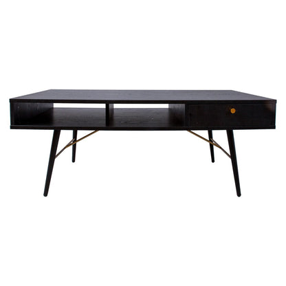 Coffee Table East Totnes | size: Length: 60cm, Width: 115cm, Height: 45cm | color: Black | image: 1 | variant: 1005374