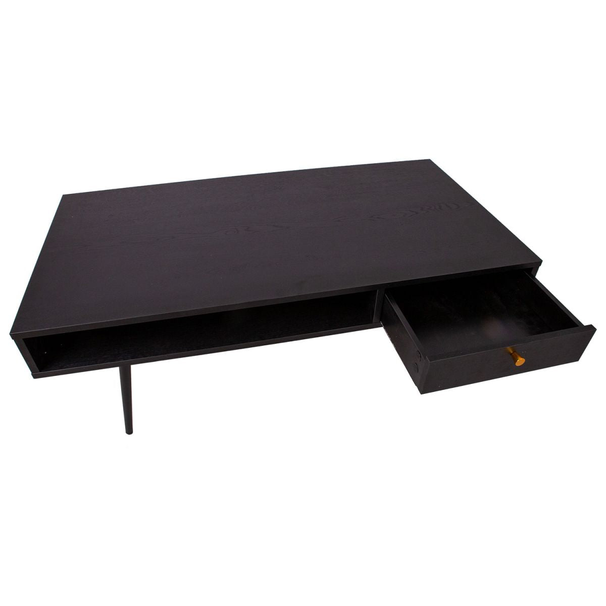 Coffee Table East Totnes | size: Length: 60cm, Width: 115cm, Height: 45cm | color: Black | image: 2 | variant: 1005374