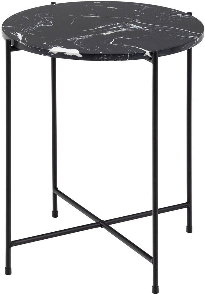 Coffee Table East Valmiera | size: Length: 42cm, Width: 42cm, Height: 45cm, Diameter: 42cm | color: Black | image: 1 | variant: 1005977