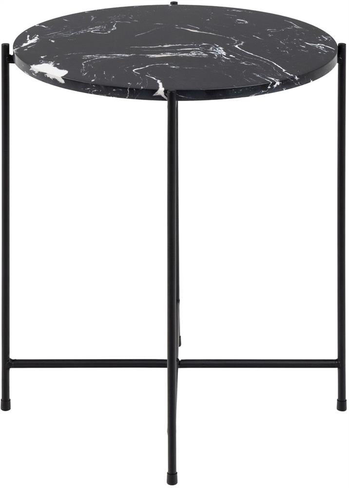 Coffee Table East Valmiera | size: Length: 42cm, Width: 42cm, Height: 45cm, Diameter: 42cm | color: Black | image: 2 | variant: 1005977