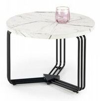 Coffee Table Edinburgh | size: Length: 55cm, Width: 55cm, Height: 41cm, Diameter: 55cm | color: White | image: 1 | variant: 1007146
