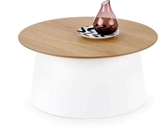 Coffee Table Edmonton | size: Length: 69cm, Width: 69cm, Height: 33cm, Diameter: 69cm | color: White | image: 1 | variant: 1003289