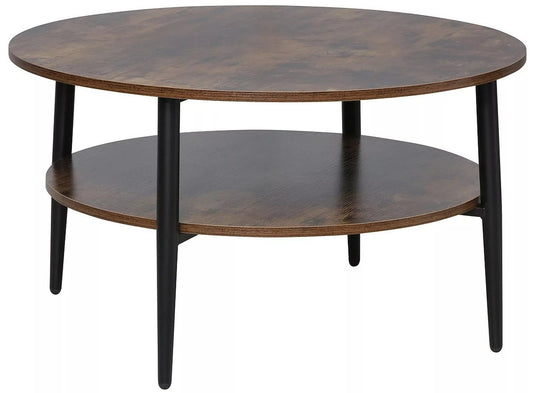 Coffee Table Ella | size: Length: 80cm, Width: 80cm, Height: 45cm, Diameter: 80cm | color: Brown | image: 0 | variant: 1017967