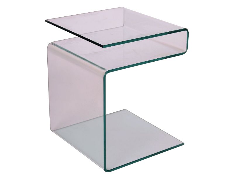 Coffee Table Epi | size: Length: 42cm, Width: 42cm, Height: 48cm | color: Transparent | image: 1 | variant: 1011078