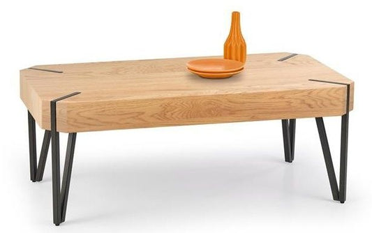 Coffee Table Frankfurt | size: Length: 60cm, Width: 110cm, Height: 42cm | color: Cream/Oak | image: 0 | variant: 1003261