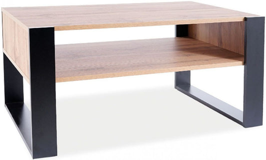 Coffee Table Gema | size: Length: 64cm, Width: 100cm, Height: 50cm | color: Brown/Black | image: 0 | variant: 1012294