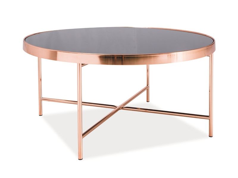 Coffee Table Gina | size: Length: 82cm, Width: 82cm, Height: 40cm, Diameter: 82cm | color: Black | image: 1 | variant: 1011083