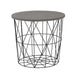 Coffee Table Glasgow | size: Length: 42cm, Width: 42cm, Height: 41cm, Diameter: 42cm | color: Black/Grey | image: 1 | variant: 1003267