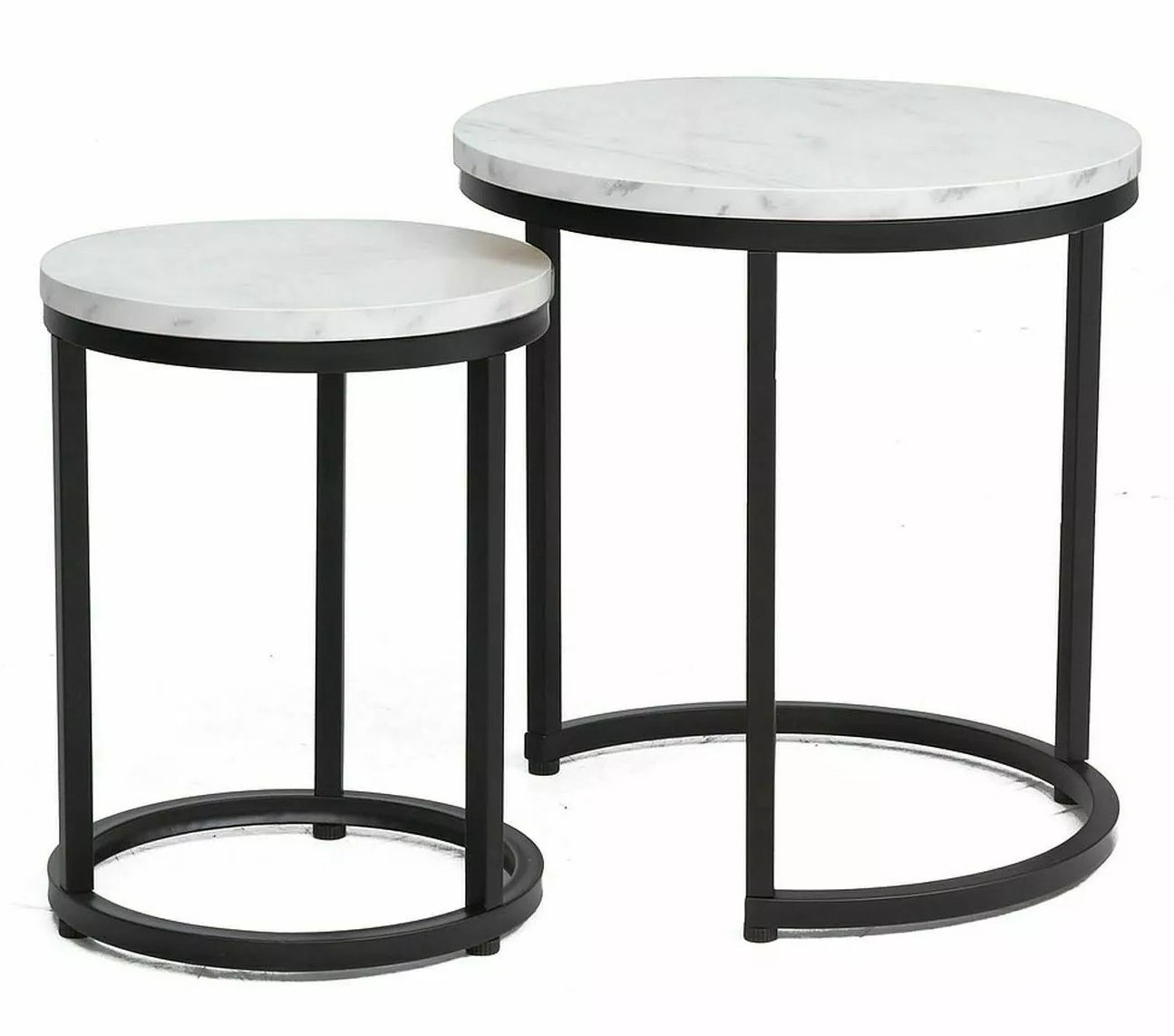 Coffee Table Hola | size: Length: 45cm, Width: 45cm, Height: 48cm, Diameter: 45cm | color: White | image: 0 | variant: 1006871