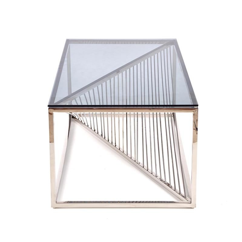 Coffee Table Infinity 1 | size: Length: 60cm, Width: 120cm, Height: 45cm | color: Silver | image: 1 | variant: 1011170