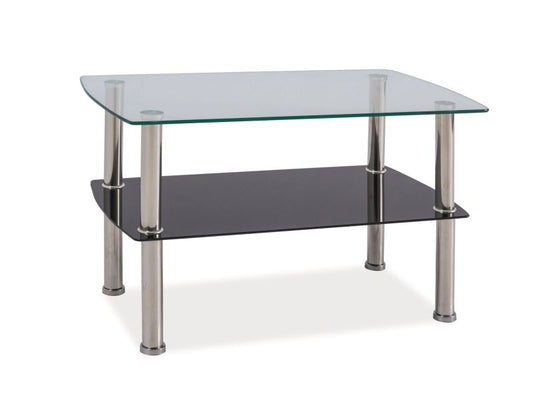 Coffee Table Irene | size: Length: 75cm, Width: 75cm, Height: 45cm | color: Transparent | image: 1 | variant: 1011084
