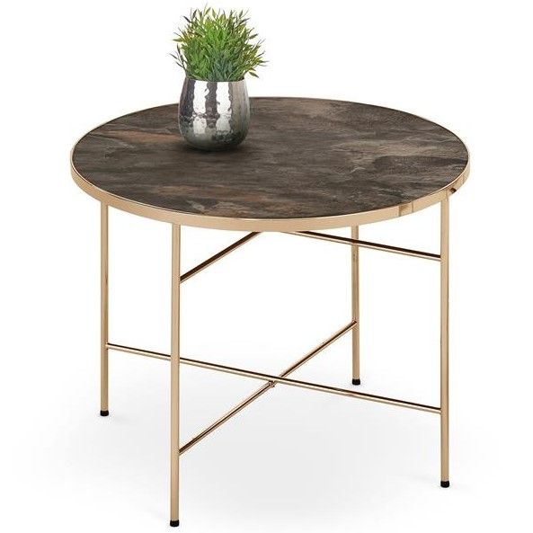 Coffee Table Isabelle | size: Length: 60cm, Width: 60cm, Height: 45cm, Diameter: 60cm | color: Marble | image: 1 | variant: 1011131