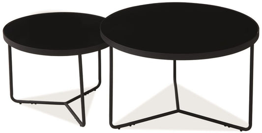 Coffee Table Italia | size: Length: 80cm, Width: 80cm, Height: 50cm, Diameter: 80cm | color: Black | image: 1 | variant: 1012109