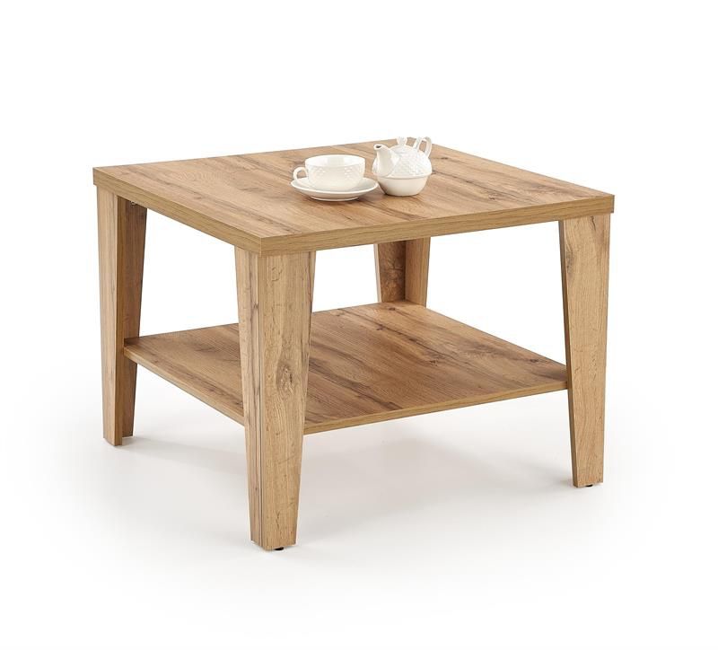 Coffee Table Jakarta | size: Length: 75cm, Width: 70cm, Height: 54cm | color: Oak | image: 1 | variant: 1006730
