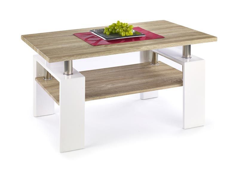 Coffee Table Kiev | size: Length: 60cm, Width: 110cm, Height: 55cm | color: White | image: 1 | variant: 1006762