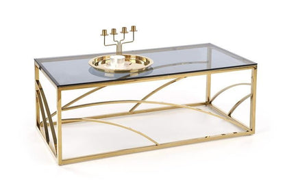 Coffee Table Kingston | size: Length: 60cm, Width: 120cm, Height: 45cm | color: Golden | image: 1 | variant: 1003345
