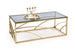 Coffee Table Kingston | size: Length: 60cm, Width: 120cm, Height: 45cm | color: Golden | image: 1 | variant: 1003345