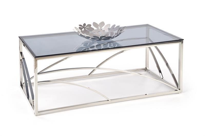 Coffee Table Kingston | size: Length: 60cm, Width: 120cm, Height: 45cm | color: Silver | image: 1 | variant: 1003344