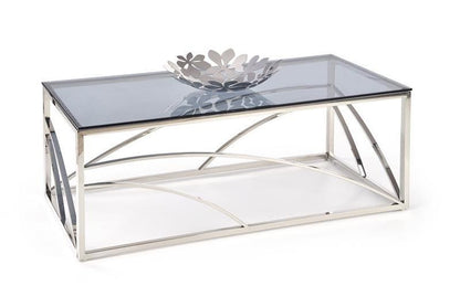 Coffee Table Kingston | size: Length: 60cm, Width: 120cm, Height: 45cm | color: Silver | image: 1 | variant: 1003344