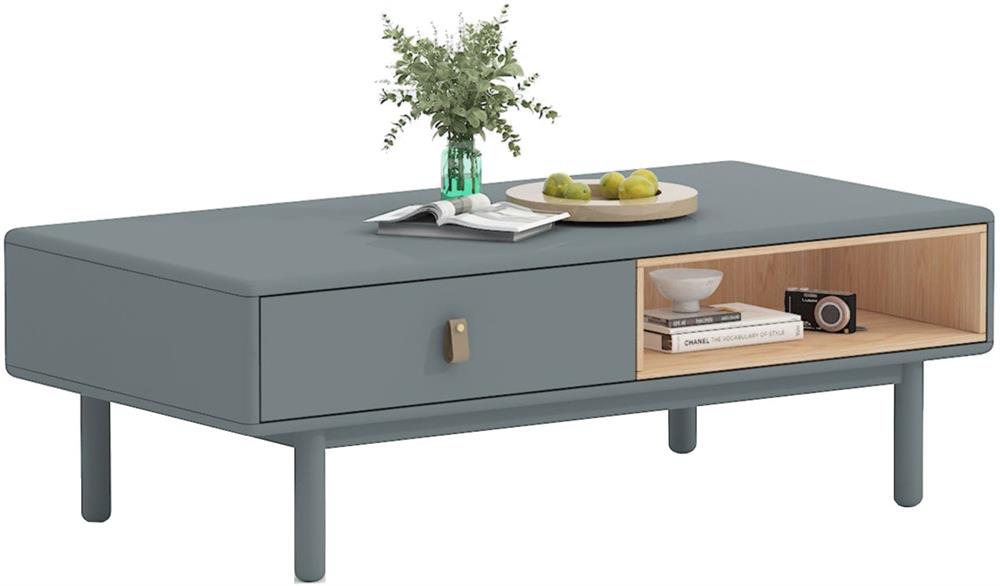 Coffee Table Leicester | size: Length: 60cm, Width: 120cm, Height: 40cm | color: Gray | image: 1 | variant: 1001629