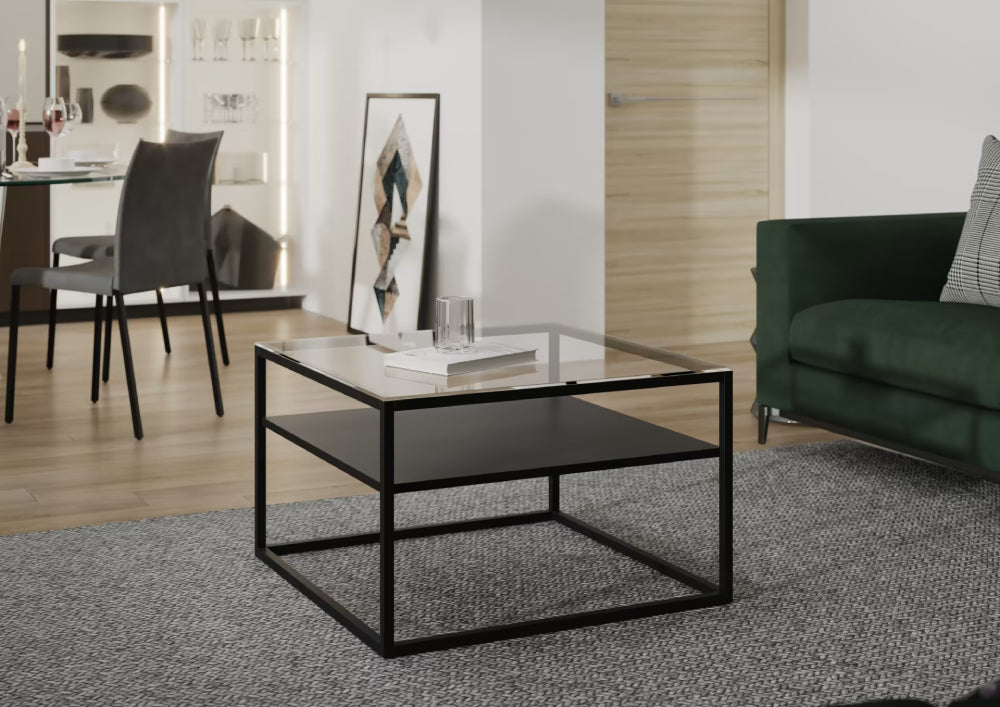 Coffee Table Linze | size: Length: 75cm, Width: 75cm, Height: 45cm | color: Black | image: 1 | variant: 1014060
