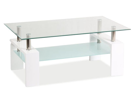 Coffee Table Lisa 1 | size: Length: 60cm, Width: 100cm, Height: 55cm | color: Transparent | image: 1 | variant: 1011072