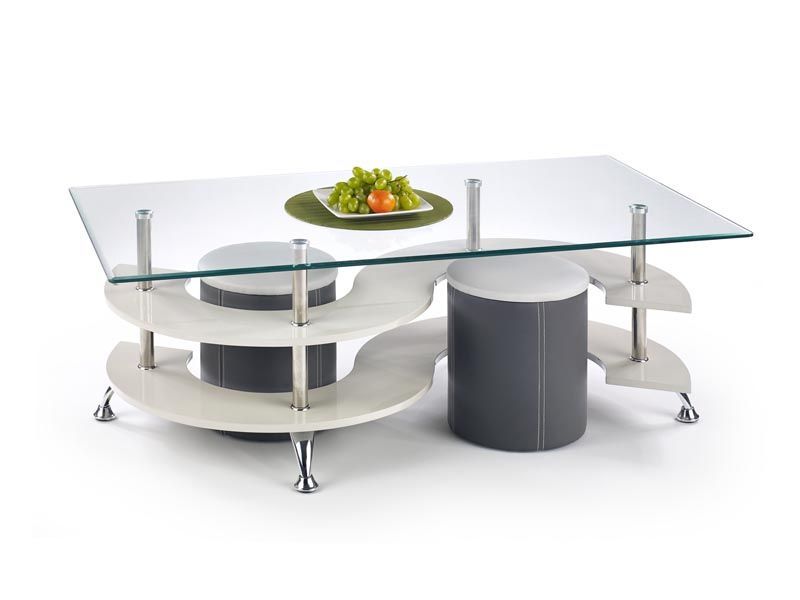 Coffee Table Nina 5 | size: Length: 70cm, Width: 130cm, Height: 42cm | color: Gray | image: 1 | variant: 1011164