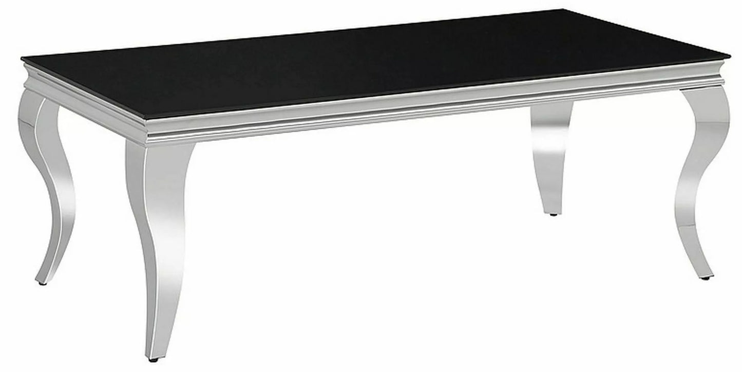 Coffee Table Prince A | size: Length: 60cm, Width: 120cm, Height: 45cm | color: Black | image: 0 | variant: 1018011