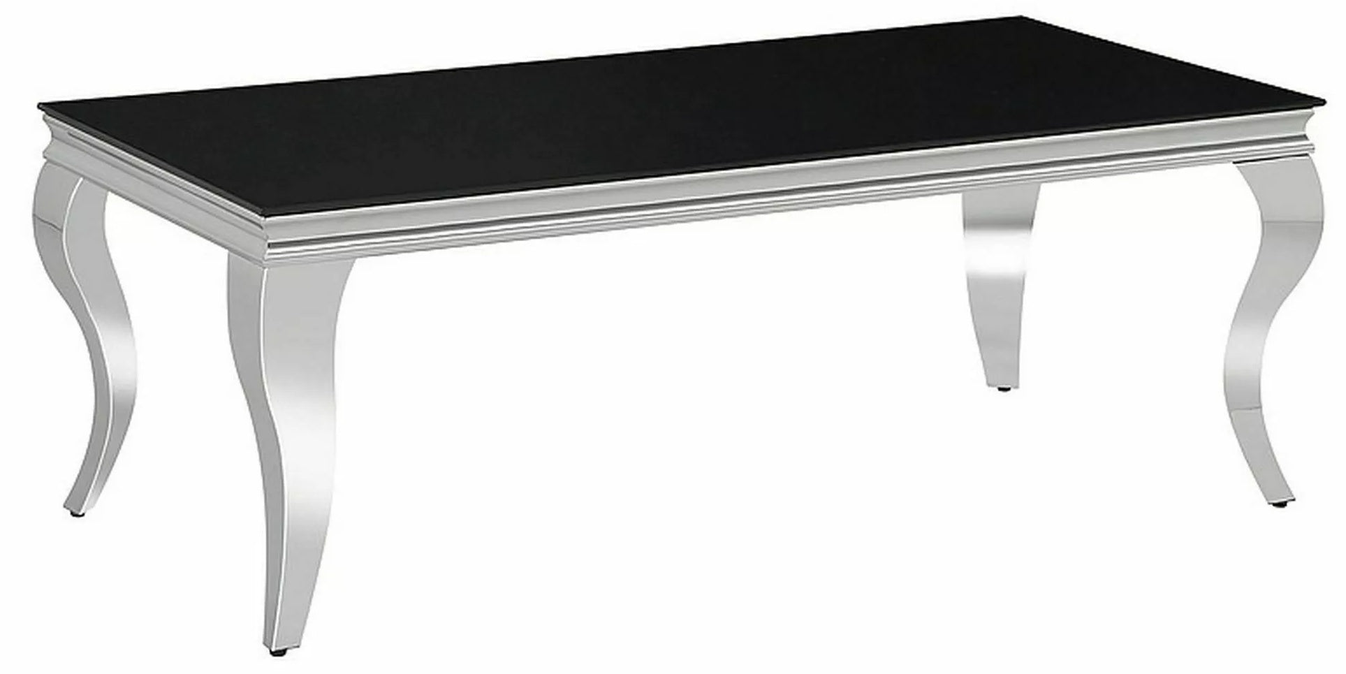 Coffee Table Prince A | size: Length: 60cm, Width: 120cm, Height: 45cm | color: Black | image: 0 | variant: 1018011